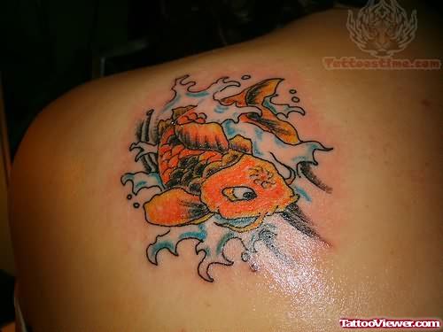 Orange Koi Tattoo