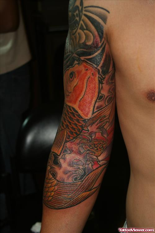 Koi Tattoo On Arm