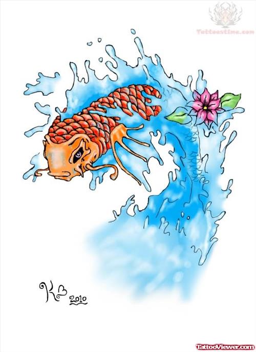 Koi Fish Tattoos Designs Samples