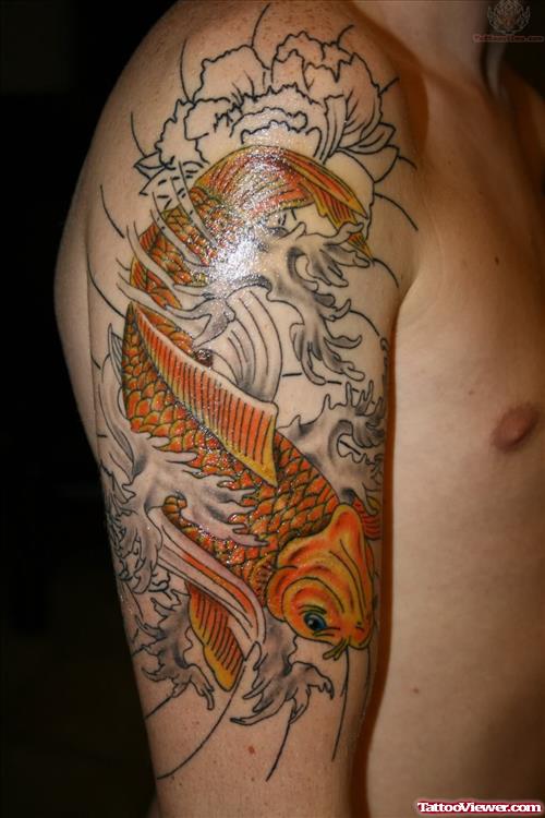 Koi Tattoo Colored By Admin