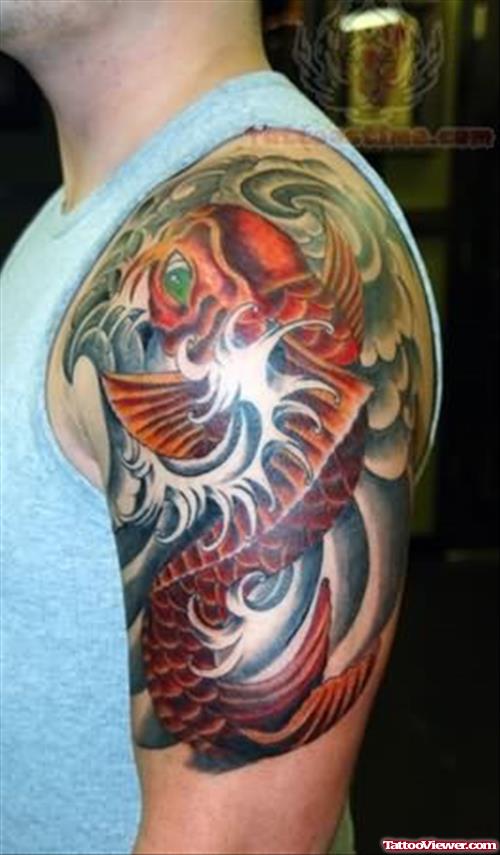 Koi Fish Awesome Tattoo