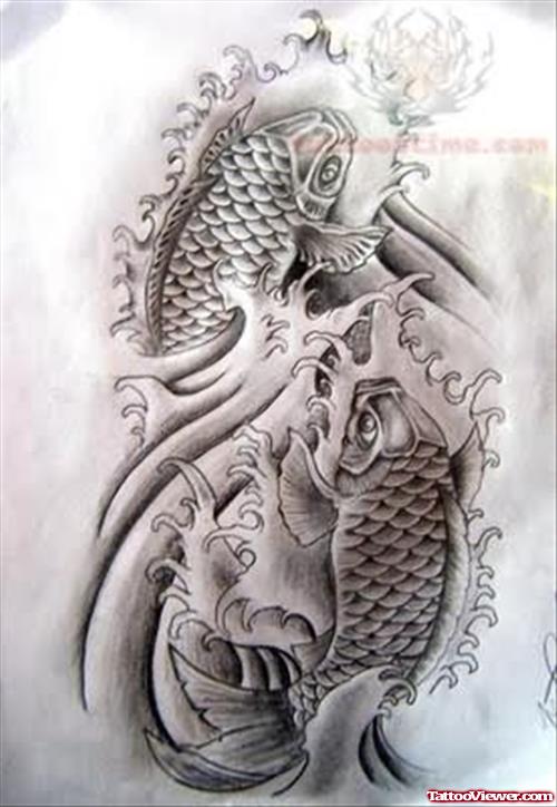 Koi Fish Tattoo Design Image