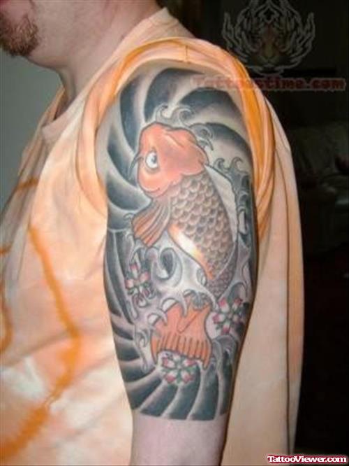 Japanese Koi Fish tattoo For Men