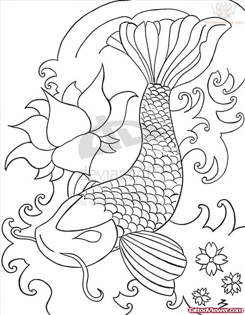 Koi Fish Tattoo Art