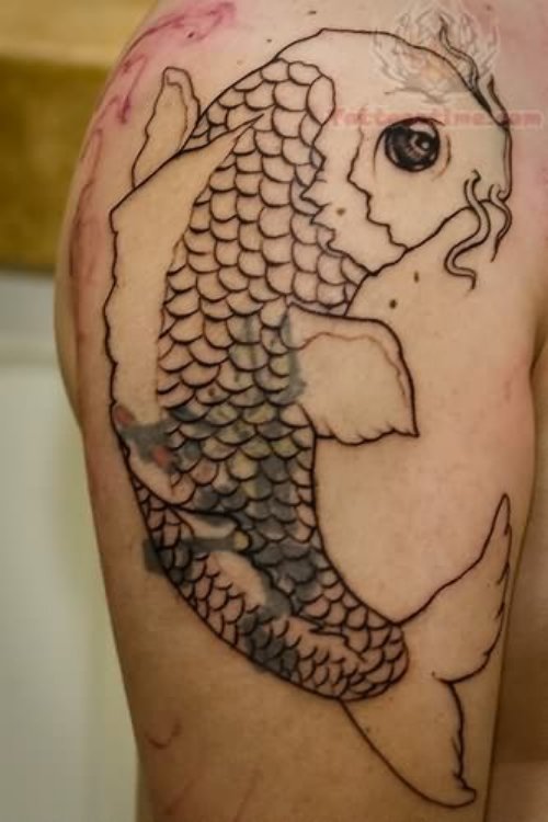 Koi Fish Small Tattoo
