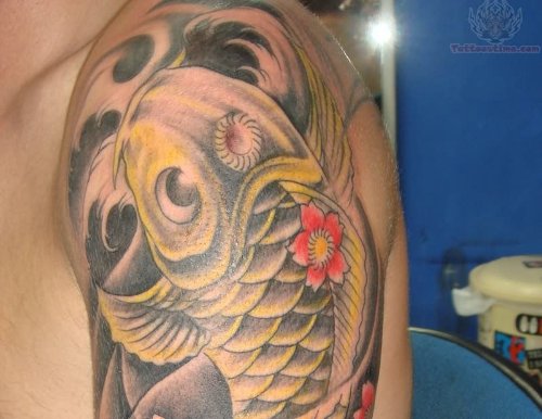 Koi Gold Fish Tattoo