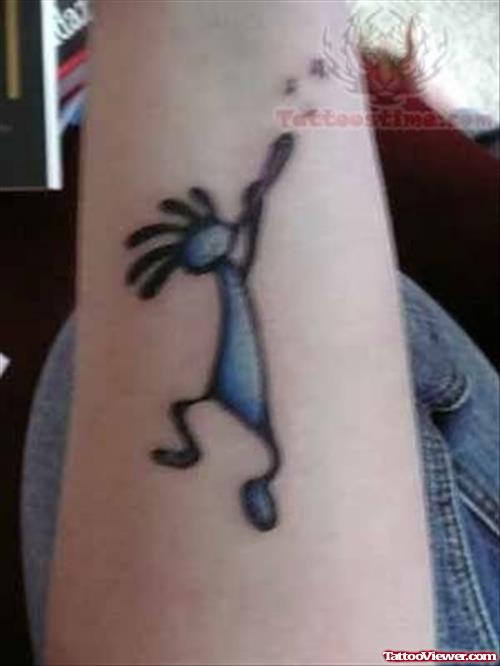 Kokopelli Arm Tattoo