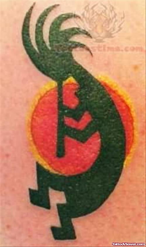 Color Kokopelli Tattoo