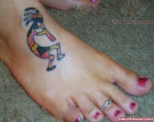 Kokopelli Tattoo On Foot