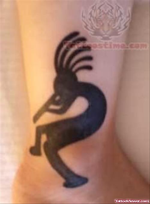 Kokopelli Ankle Tattoo  Design