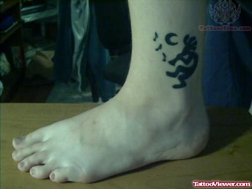 Kokopelli Ankle Tattoos