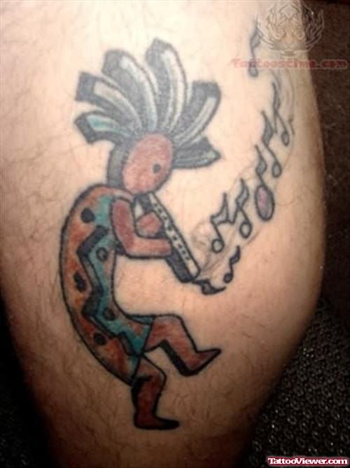 Amazing Kokopelli Tattoo