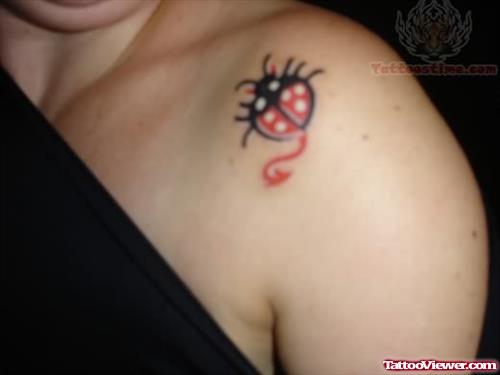 Ladybug Tattoo Design For Women