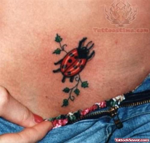 Ladybug Design Tattoo