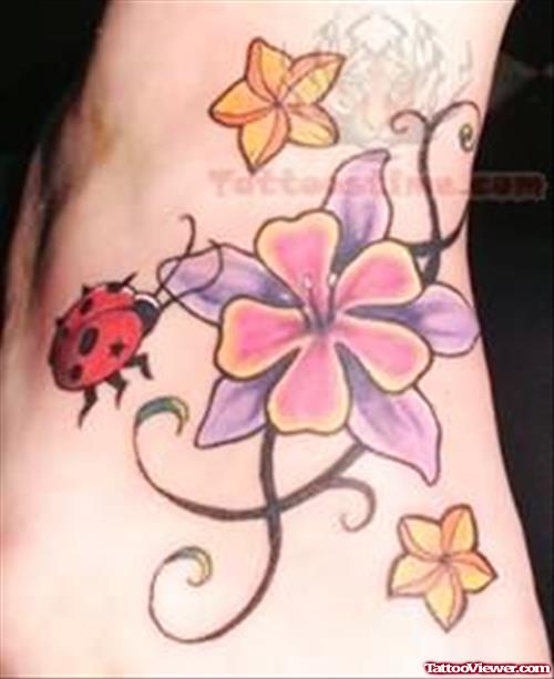 Stylish Ladybug Tattoo