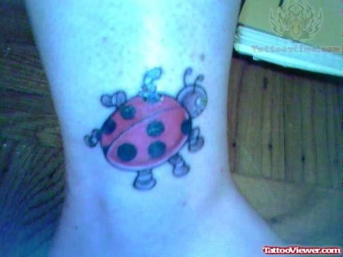 Turtle Design Ladybug Tattoo