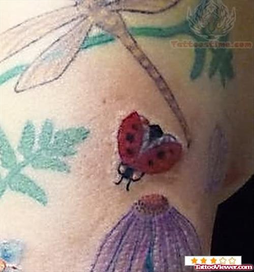 Amazing Ladybug Tattoo