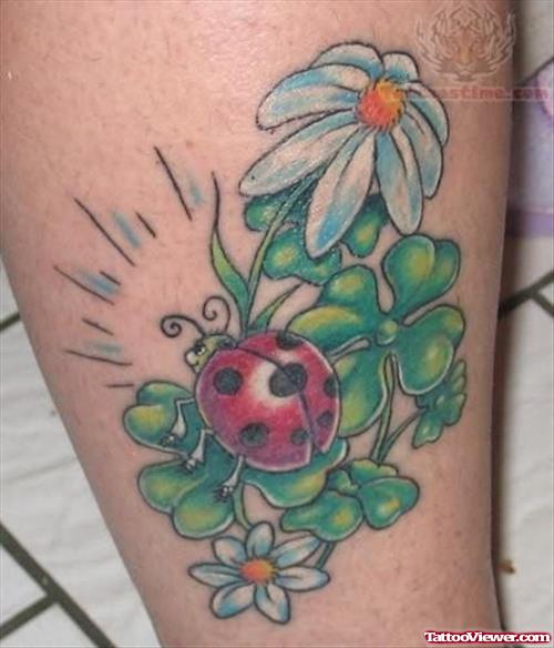 Ladybug Colorful Tattoo