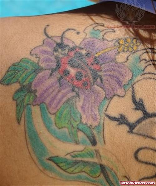 Ladybug Colourful Tattoo