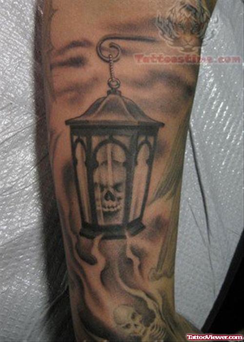 Creepy Lamp Tattoo
