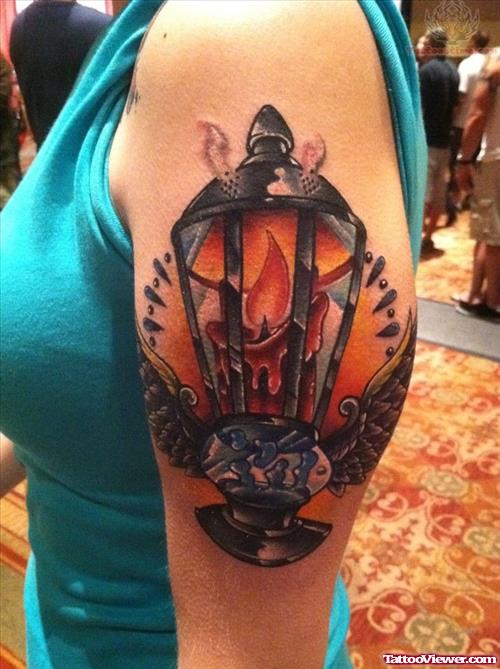 Flying Lamp Tattoo