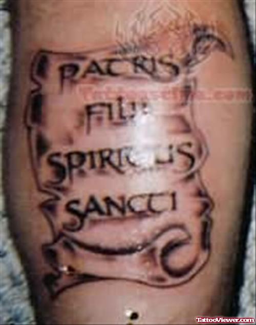 Latin Father Tattoo