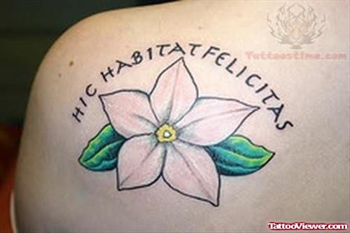 Latin Flower Tattoo