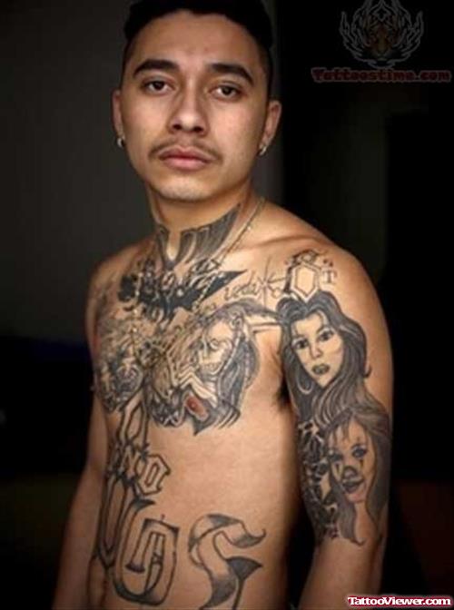 Latino Gang Tattoo