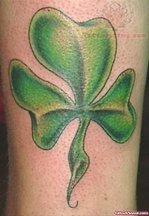 Clover Green Leaf Tattoo