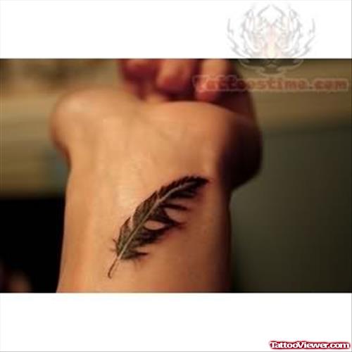 Leaf Tattoo For Wrist