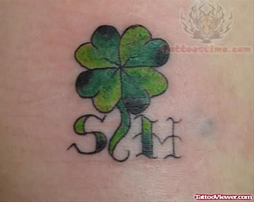 Four Leaf Green Tattoo