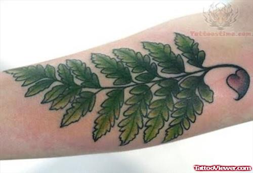 Natural Leaf Tattoo