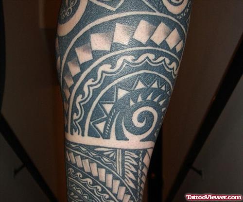 Samoan Leg Tattoo