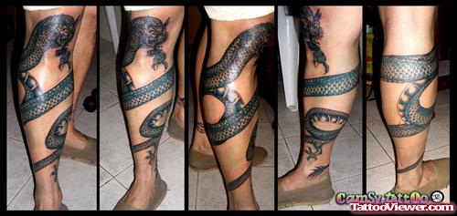 Dragon Leg Tattoo Tattoos