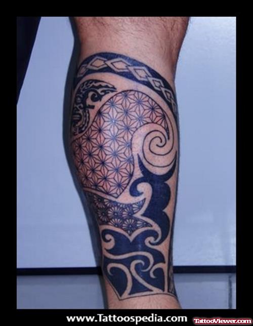 Maori Leg Tattoos For Men
