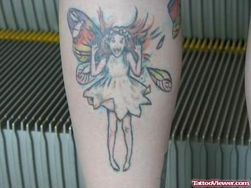 Fairy Extreme Tattoo On Leg