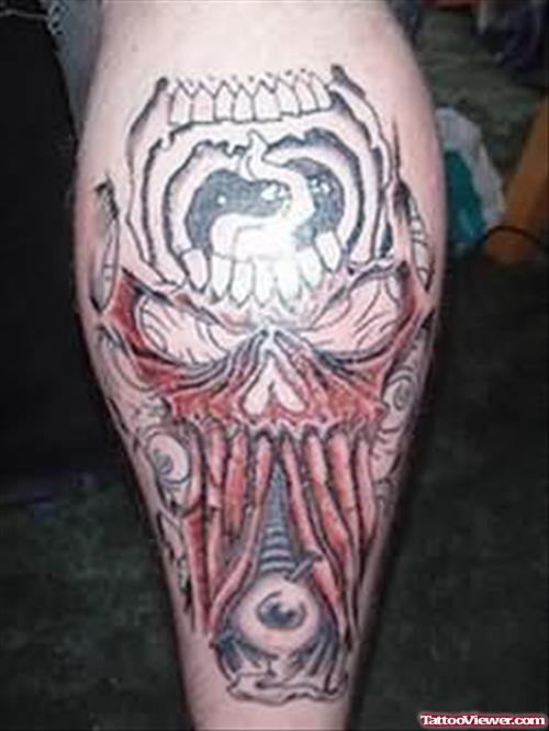 Exceptional Tattoo On Leg