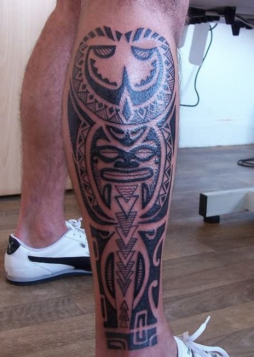 Celtic Leg Tattoo Design
