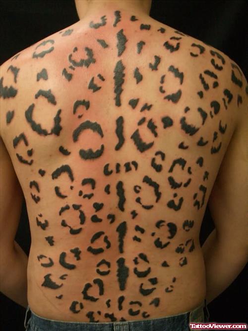 Leopard Tattoo On Back