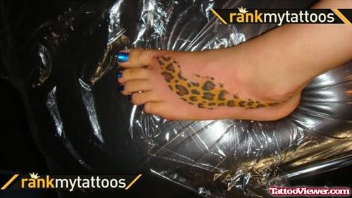 Leopard Print - Foot Tattoo