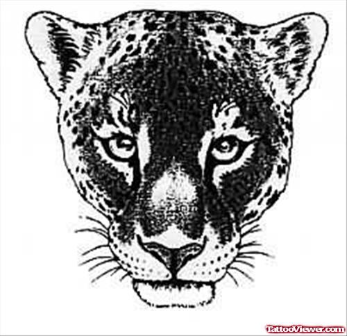 Leopard Black Face Tattoo