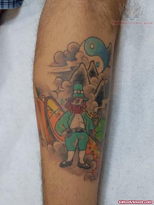 Leprechaun Tattoo On Arm