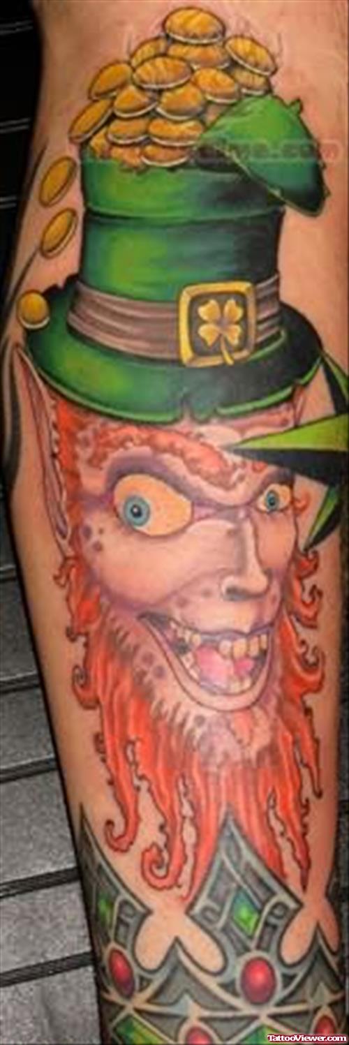 Laughing Leprechaun Tattoo