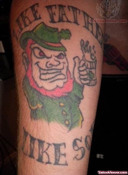 Irish Leprechaun Tattoo