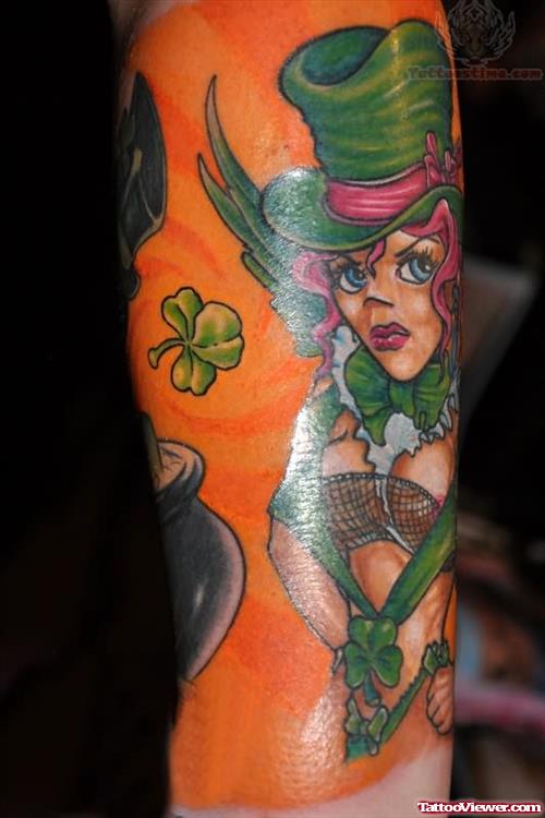 Leprechaun Lady Tattoo