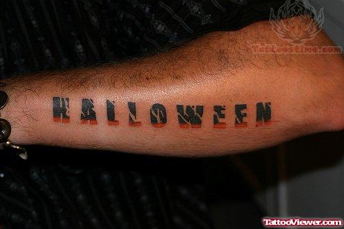 Halloween - Lettering Tattoo