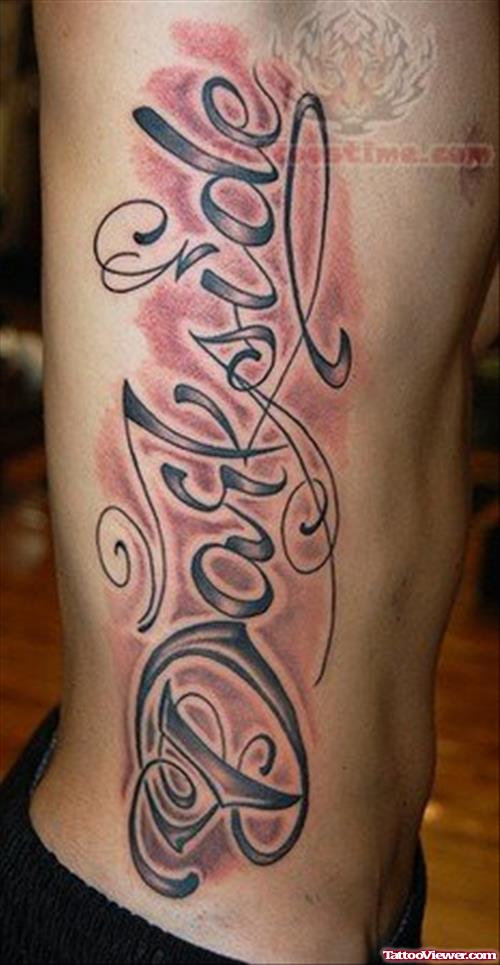 Amazing Lettering Tattoo