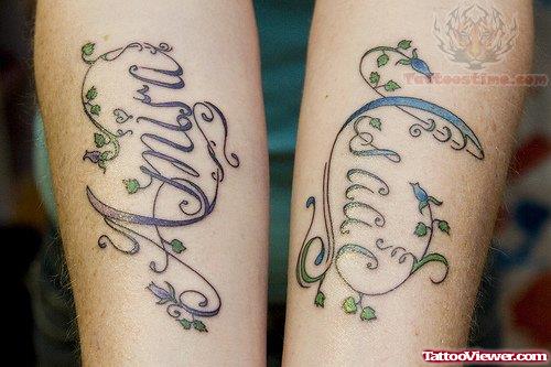 Script Lettering Tattoo Designs