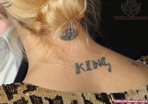 King Lettering Tattoo