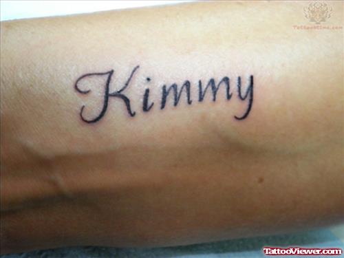 Kimmy - Lettering Tattoo